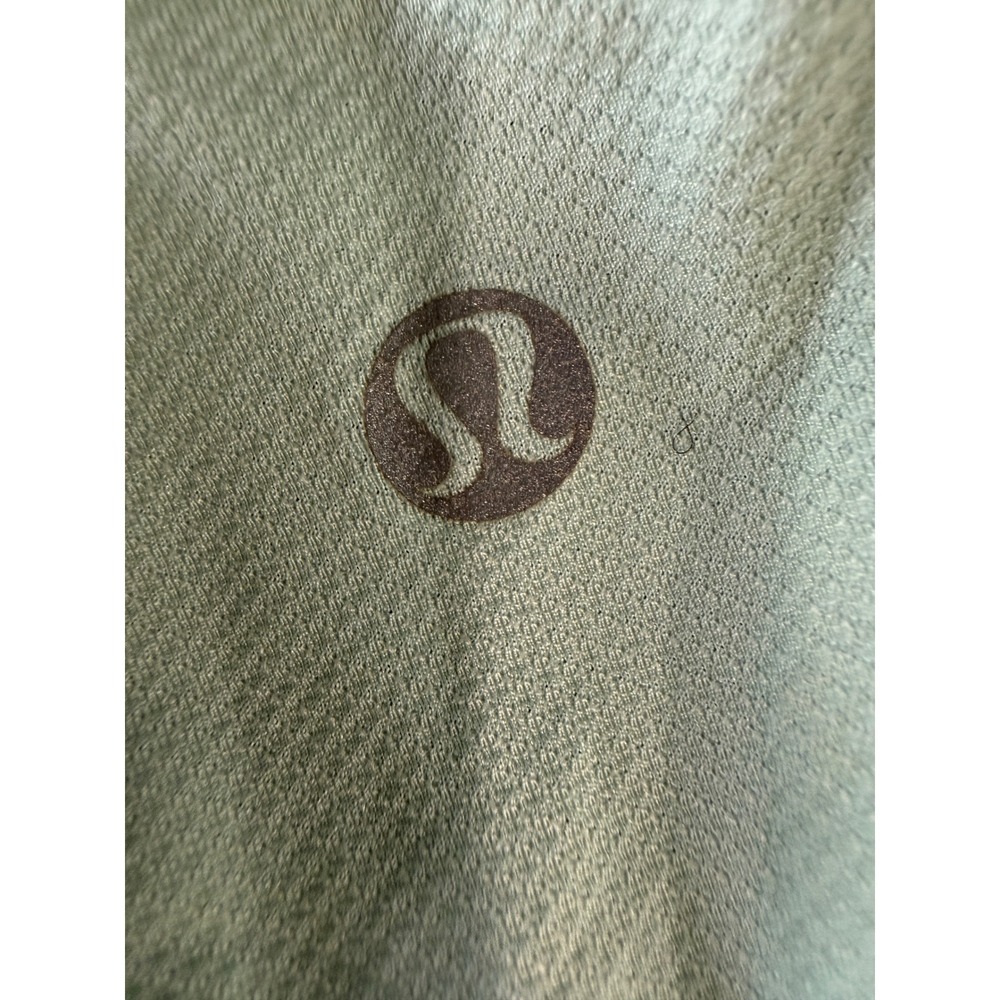 Lululemon Mint Green Racerback Tank Top Built-In Shelf Bra Mesh Back Size 8 - Picture 4 of 6